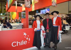 The Frutas de Chile team with their traditional attire brought some flair to the country pavilion.